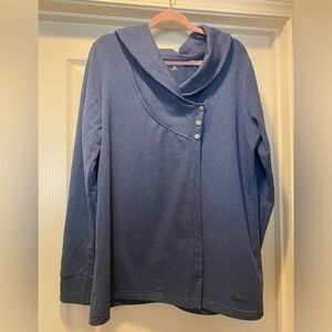 Danskin, size XXL, unique sweatshirt. Button and collar detail.